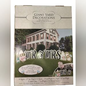 Giant Yard Decorations - Mr & Mrs Couple Yard Sign